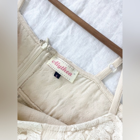 Alythea Lace Cutout Cream Dress - Picture 13 of 15